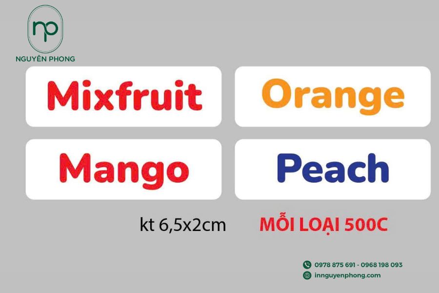 Mẫu thiết kế in tem dán bánh kẹo 